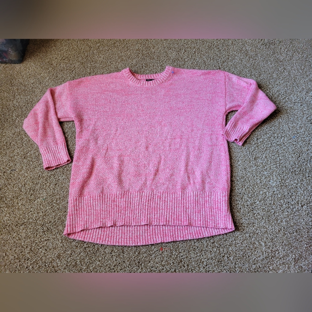 Torrid Light Pink Long Sleeve Knit Plus Size Sweater Size 2